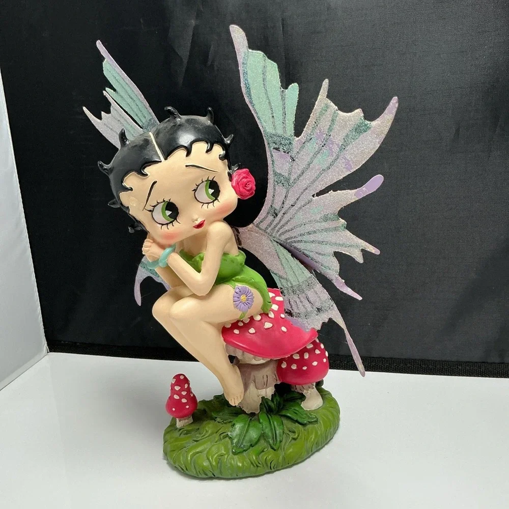 Betty Boop Mushroom Fairy Garden Figurine Collectible Vintage Trevco